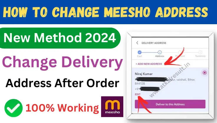 How to Change Address in Meesho App 2024