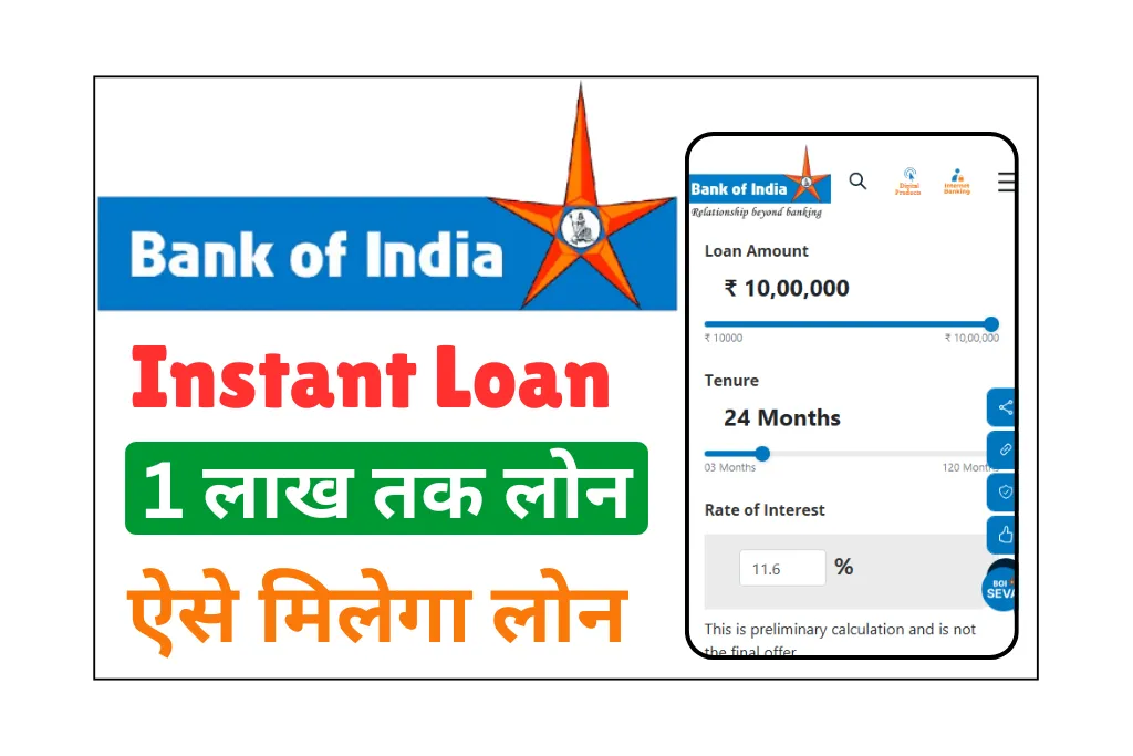 Bank of India Instant Loan 2025